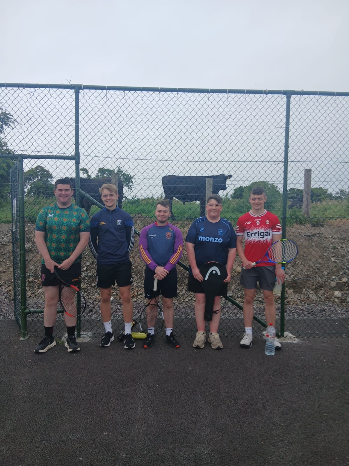A group of members ready to play