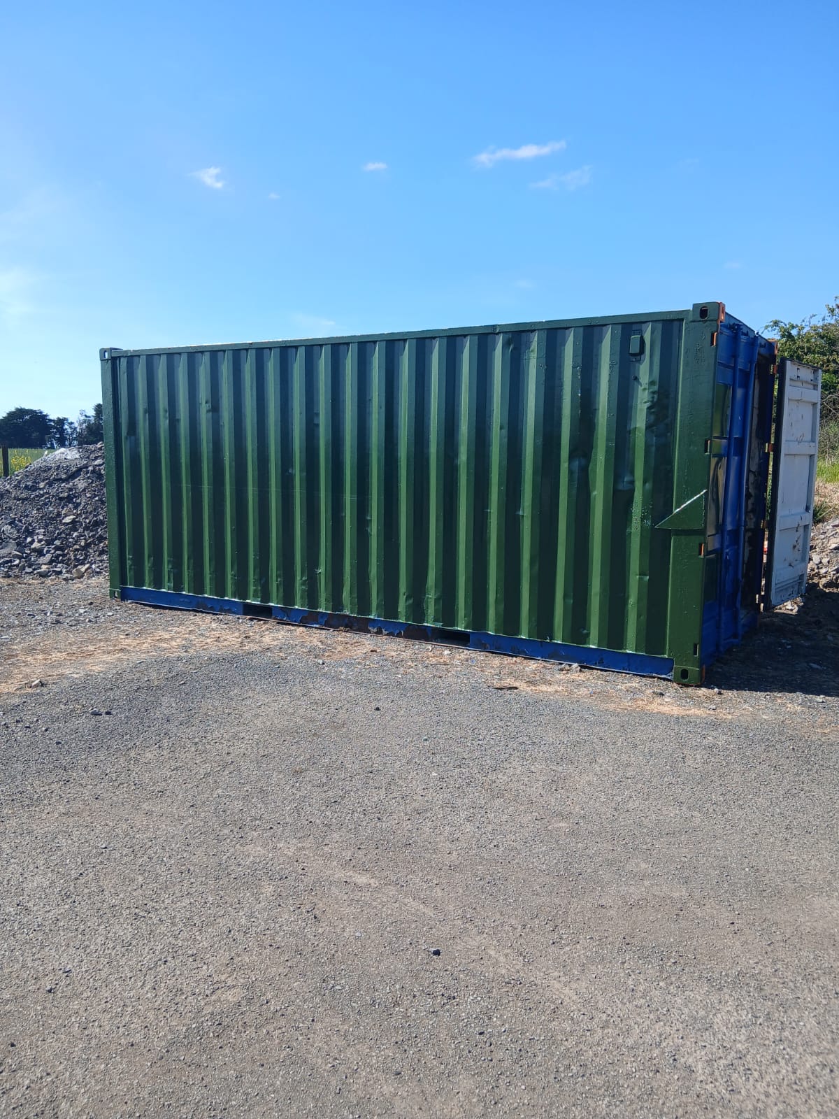 The club's new on-site storage container