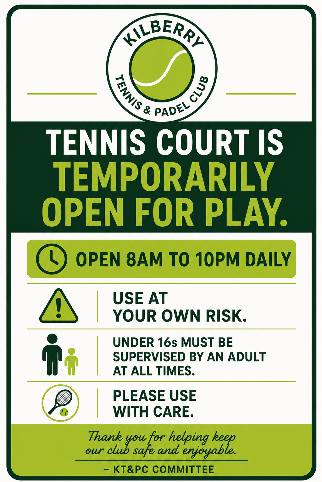 Courts Open to Everyone